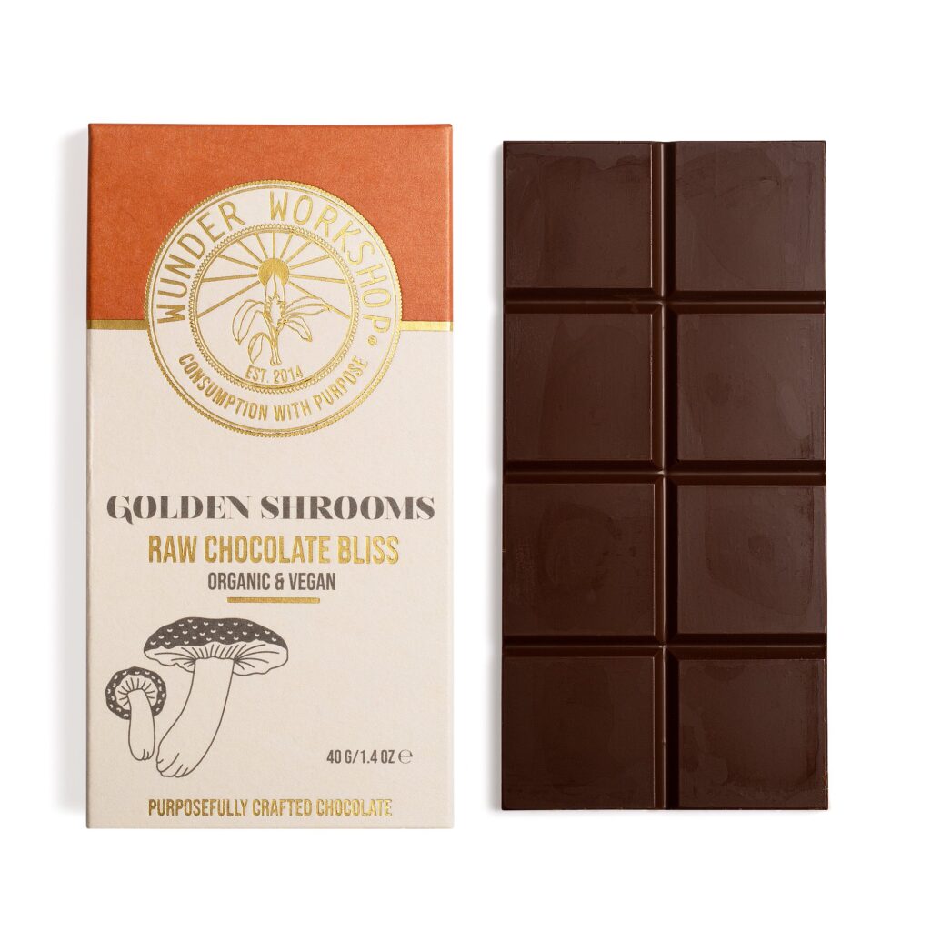 Golden shrooms raw chocolate bliss